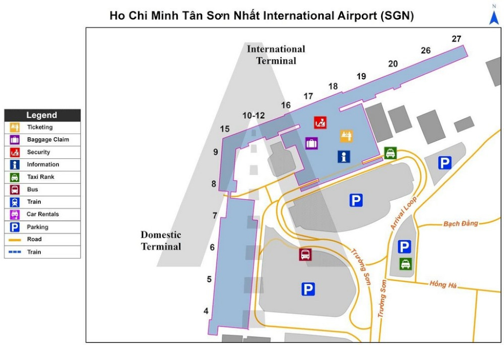 A foolproof map of Tan Son Nhat Airport
